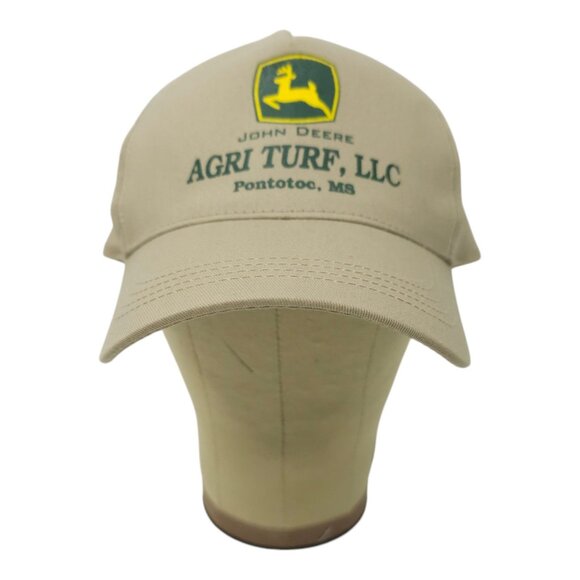 John Deere Agri Turf LLC Snapback Cap Trucker Farmer Baseball Hat Pontotoc MS - Picture 9 of 13